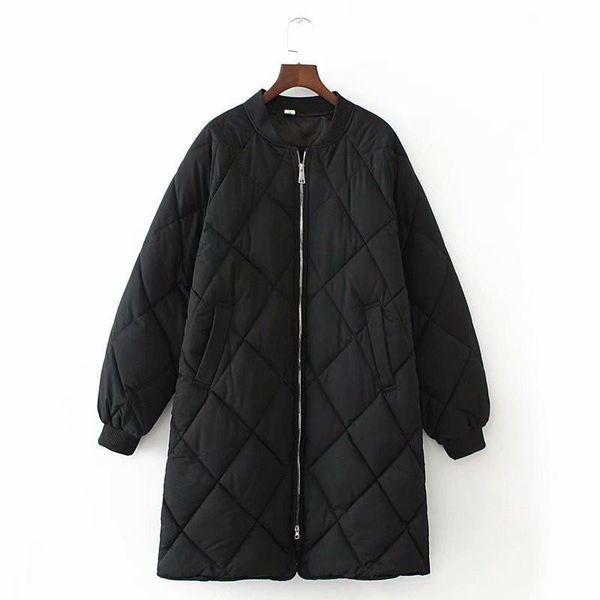 

2020 casual plus n1195 black dress size loose jackets fat up long women winter thin cats parka donkey nfegx, Black;white