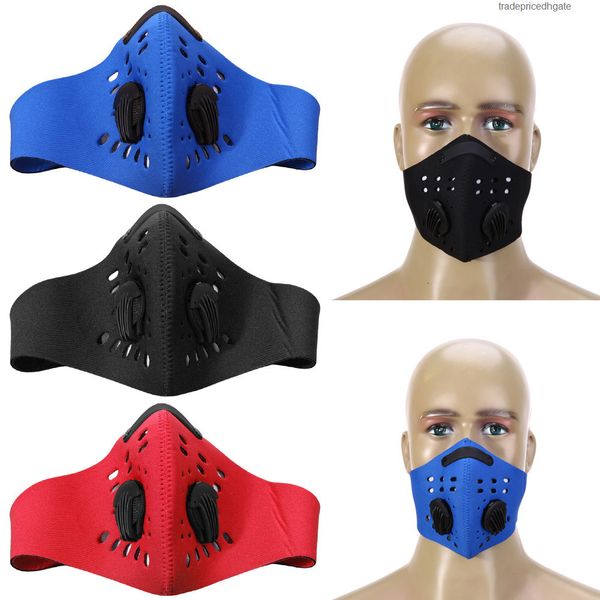 

half two pm2.5 ski exhale filter valves cycling face cover windproof anti-pollution sports mask dustproof runn