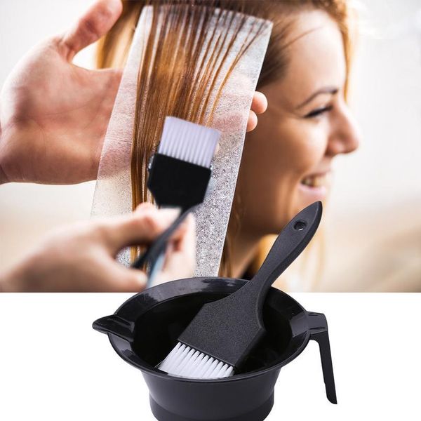 

2pcs hair coloring dyeing tools kit bowl dyed comb brush plastic salon hairdressing hair color tint mi jllhqb
