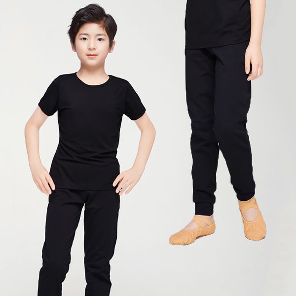 

soft ballet dance clothes for kids ballrt tutu dance wear gymnastics outfits practice wear boys costume black sweaters jl1764, Black;red