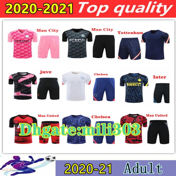 

2020 2021 willian werner pulisic de bruyne kun aguero 3/4 football short sleeve tracksuit shorts 20 21 bale son 3/4 pants training suit, Black