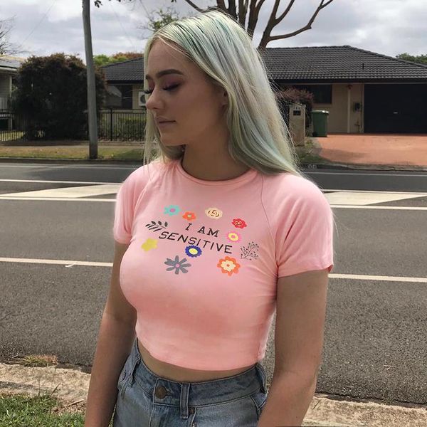 

season kawaii pink t-shirts for women 2020 cartoon bear printed crop summer casual xute friends female t-shirt, White