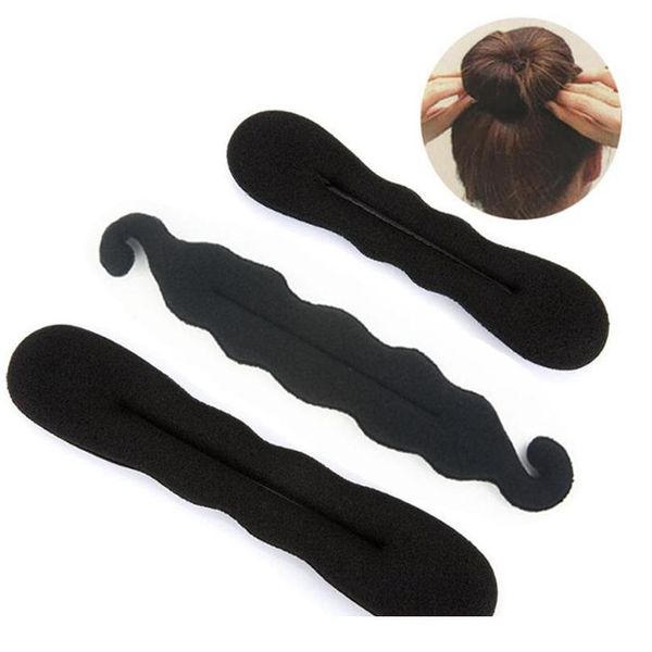 

3pcs/set women headband hairpins sponge hair accessories diy hair band tool headdressing hair disk device bun updo qylmoj