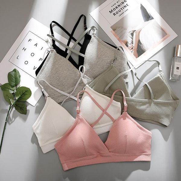 

3pieces/lot women bra thin seamless wire bralette backless seamless bras for women underwear push up bra women intimates, Red;black