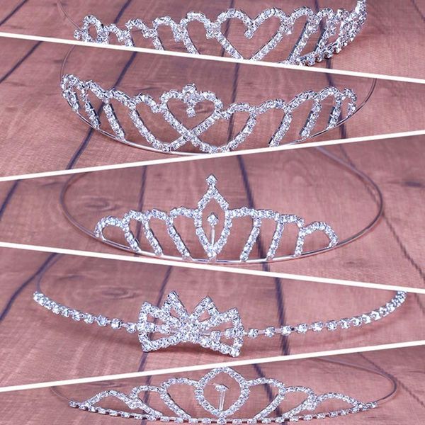 

1 pcs girl crowns tiaras prom birthday party wedding tiaras princess crown@88, Golden;silver