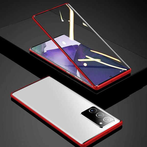 

360 full cover magnetic case for samsung galaxy s20 10 s9 s8 plus m31 note 8 9 10 a80 double-sided hd jlldni