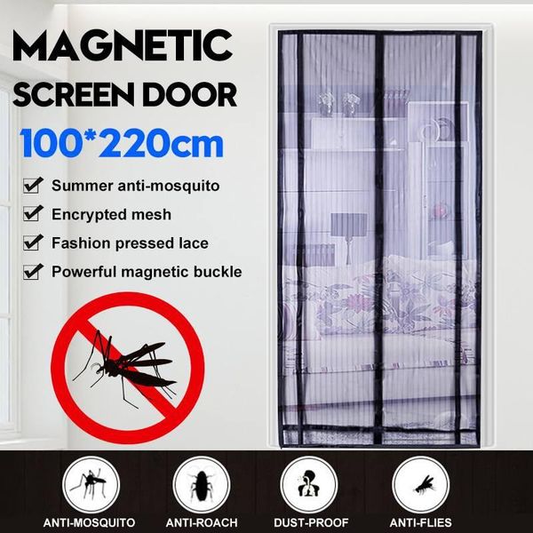 

anti mosquito net living room magnetic mesh door mosquito net curtain insect door automatic closing kitchen curtains1