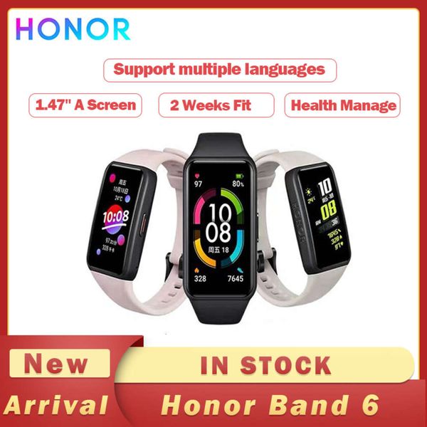 

honorary band 6 - intelligent 1.47 inch wristband, bluetooth, sleep heart rate control, amoled, swimming, waterproof