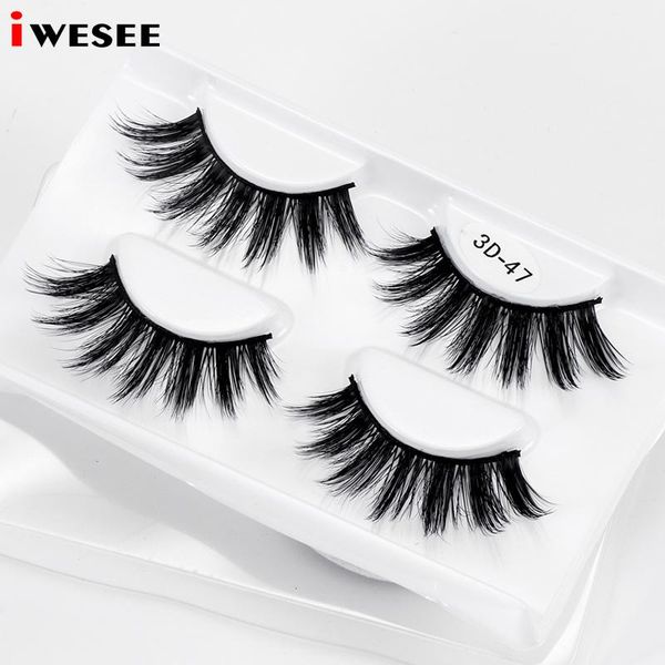 

false eyelashes fashion synthetic fake 2 pairs hand made eyelash natural long lasting extension strip eyes lashes magnetic makeup tool