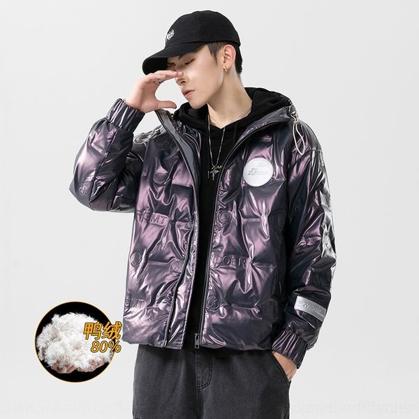 

3d9a cold jackets men winter thick collar coats warm down lamb turn-down jacket designer fleece jackets anti, Black