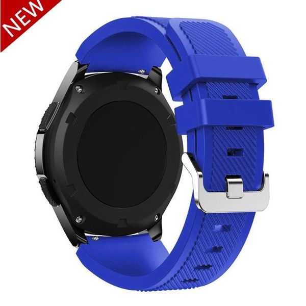 

20 мм 22 мм полоса для samsung galaxy watch 3/46 мм / 42 мм / active 2/46 gear s3 frontier / s2 / sport silicone bractele huawei gt 2 / 2e р, Black;brown
