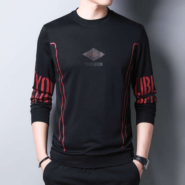 

casual fashion brand 2020 autumn middle aged men's sports sweater, Gray