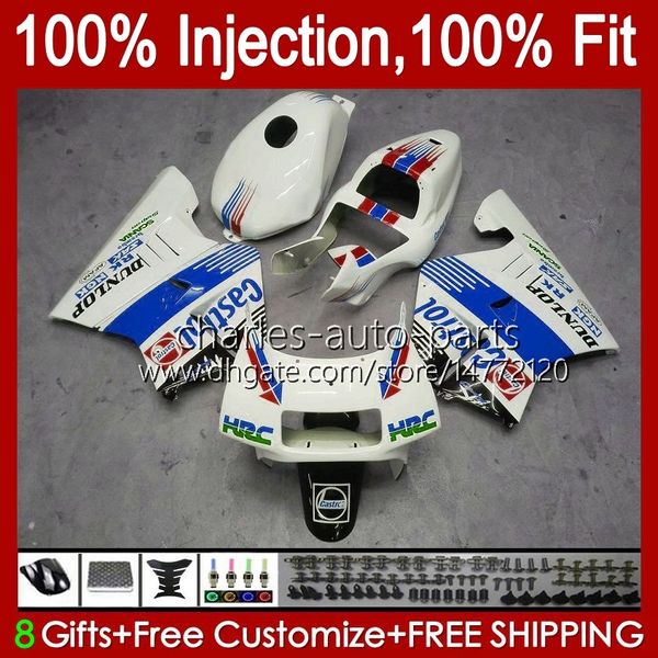 Einspritzung für HONDA NSR 250 250R blau weiß MC28 94 95 96 97 98 99 102HC.167 NSR250R NSR250 R PGM4 1994 1995 1996 1997 1998 1999 Verkleidungen