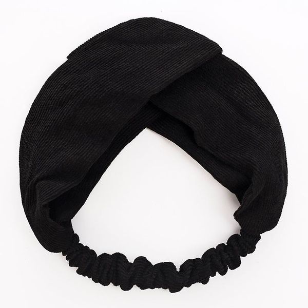 

korean sweet corduroy cross knot headband women bow hairband soft turban hair hoop makeup washing face headwrap hair accessories q sqcbap