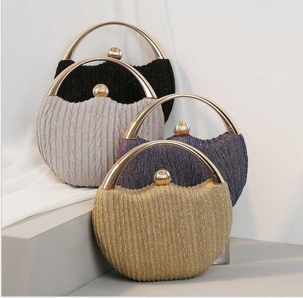 

evening bags female crystal diamond bag clutch women luxury pearl beaded metallic cage handbags ladies wedding party purse gift