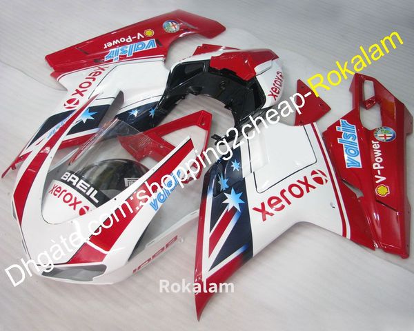 Para Ducati Cowling Kit 1098 848 1198 2007 2008 2008 2009 2010 2011 # 21 Motor Bodywork ABS Plástico Aftermarket Kit (moldagem por injeção)