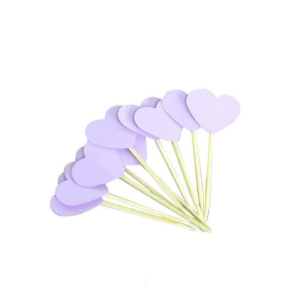 

20шт прекрасные сердца cupcake toppers день рождения торты топпер выбор дети день рождения свадьба украшения baby shower сувениры wmtpat bde