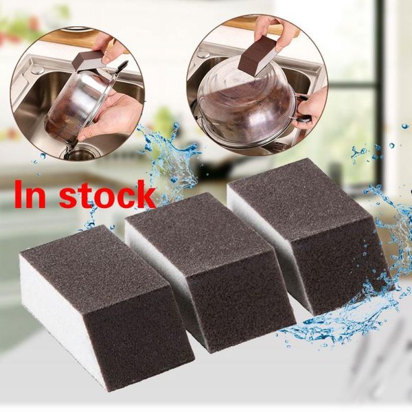 

1pc magic eraser emery sponge brush removing rust gadgets accessoriess cleaning pot kitchen tools q1221