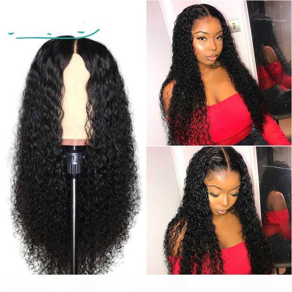 

deep wave lace front wigs 28 30 inch 180 lace frontal water curly wig brazilian remy human hair pre plucked, Black;brown
