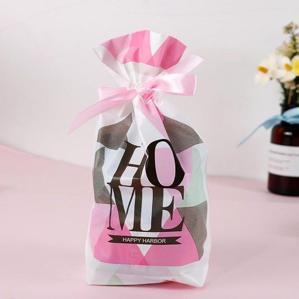 

lbsisi life 50 шт. nougat cookie закуска конфета пластиковый пластмассный мешок с лентой лечить с лентой день рождения рождественские свадьб