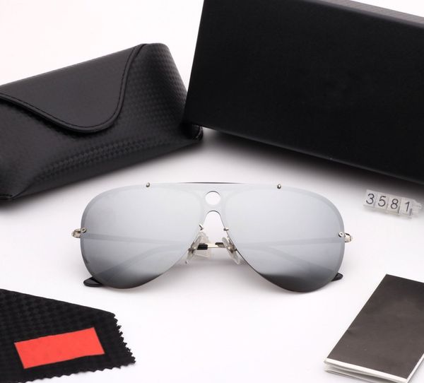 

#38hfk luxury women sunglasses metal frameless irregular crystal cutting lens lens fashion luxury style square frame uv 400 lens kugkufku, White;black