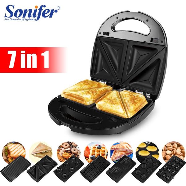 

7in1 electric waffles maker sandwich machine bubble egg cake oven kitchen breakfast bubble waffle donuts multi-baker sonifer