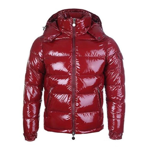 

french designer red down coat winter down jacket for men with thick warm jacket for men short goose down for high-end men's, Black