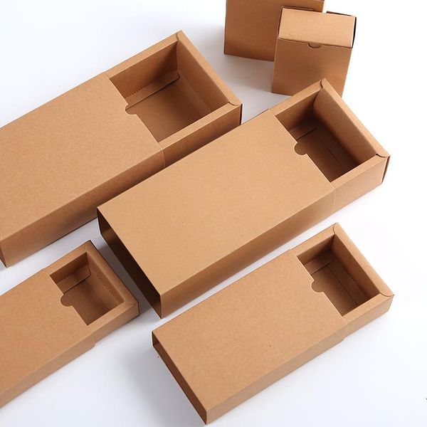 

gift wrap 20pcs/lot drawer slide paper box 10 sizes stoage handmade soap jewelry packaging candy favor
