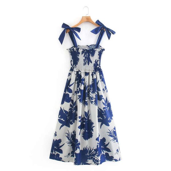 

summer new bow embellished print dress style suspender skirt, Black;gray