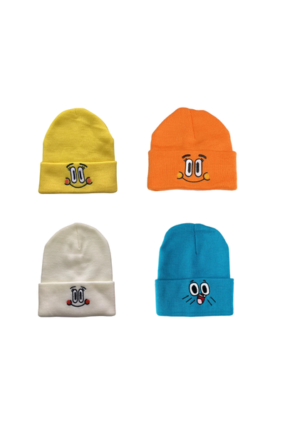 

berets gumball darwin embroidery embroidered beanie, Blue;gray