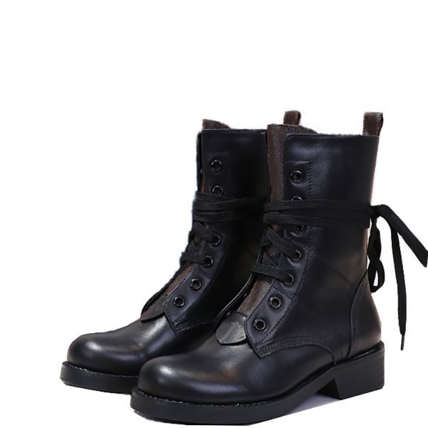 

fashion new womens martin half ankle autumn winter boots motorcycle knight engraving real leather cool boot shoes size 35-40, Black