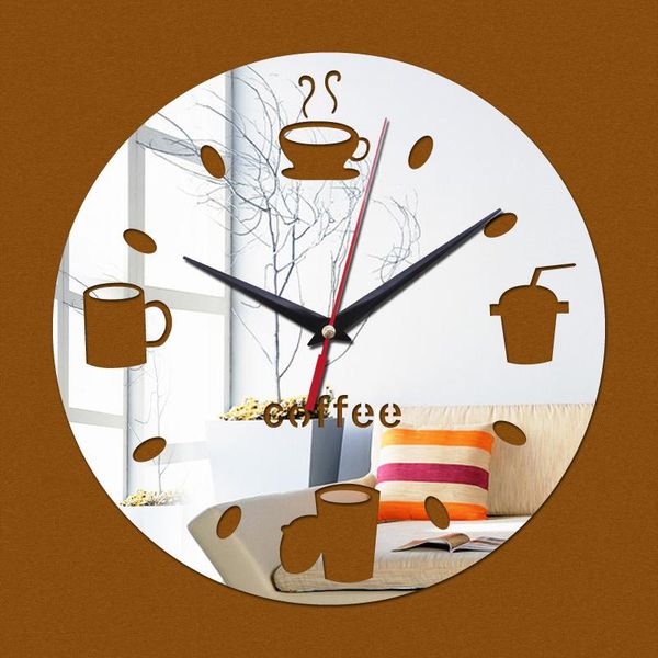 

wall clocks sale mirror clock watch acrylic stickers diy 3d living room quartz modern decoracion hogar