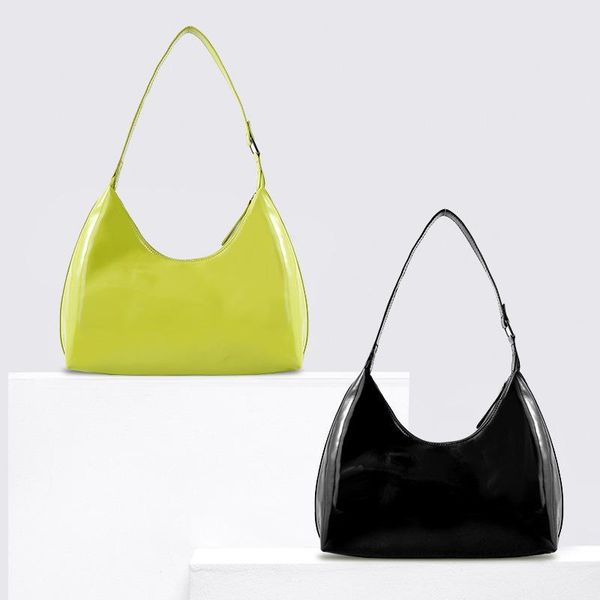 

women 2020 new fashion large capacity one shoulder underarm bag solid color simple portable phone package c739