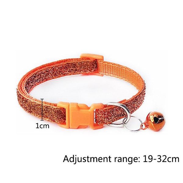 

new 1pc pet collar nylon adjustable buckle pet dog cats kitten necktie shine color with bell collars dog accessories bbyzmm xmhyard