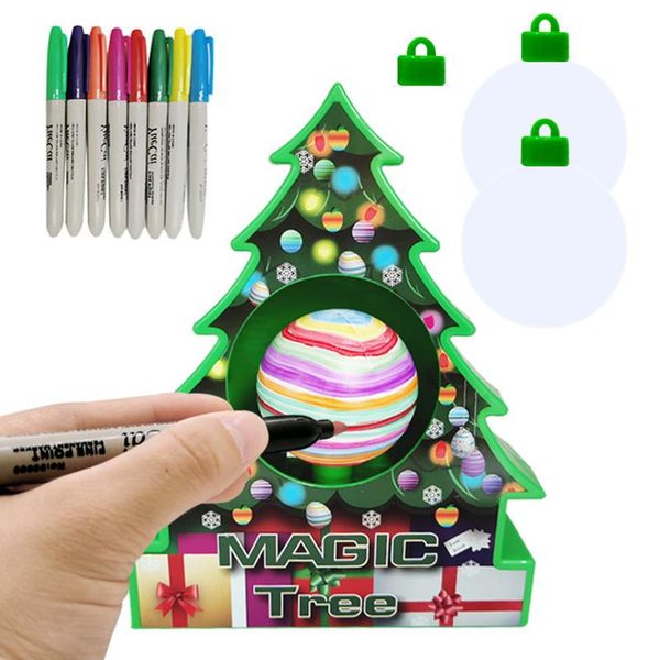 

christmas decorations xmas tree ornament decorating kit white balls painting craft decoration for children kids 2 types optional