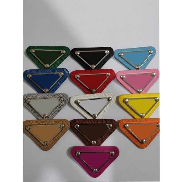 

new arrival triangle leather diy accessories triangle letter bag making accessories multicolor wholesale price high quality, Black