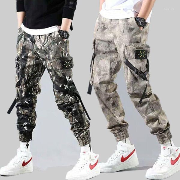 

camouflage jogging pants men's fashion clothing casual camouflage tactical pants men's cargo trousers overalls1, Black