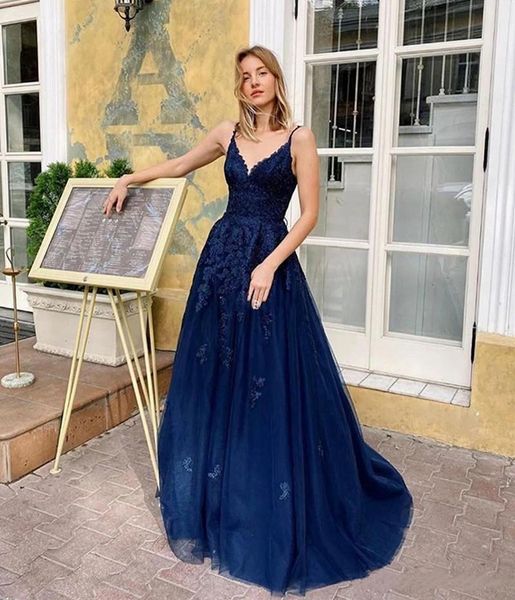

royal blue spaghetti lace long evening dresses with appliques sweep train lace up back formal prom party gowns plus size, Black;red