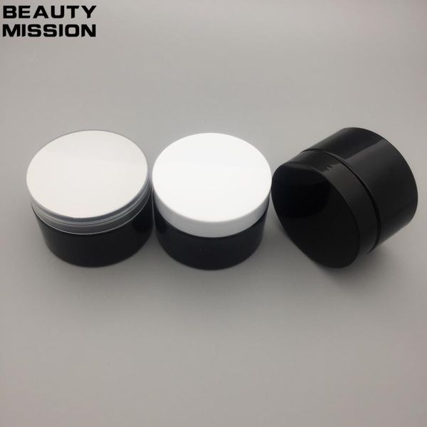 

beauty mission 30 x 120g travel all black cosmetic jar pot makeup face cream container bottle cream cosmetic packaging