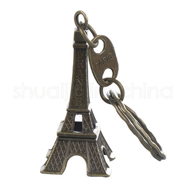 

souvenirs fashion vintage eiffel tower keychain creative pendant key ring gifts retro classic home decoration tta672, Silver