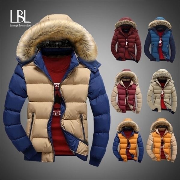 

mens coats with fur hooded 2019 winter fleece jackets men slim thicken outwear warm coat brand clothing casual men's jackets x1025, Black;brown