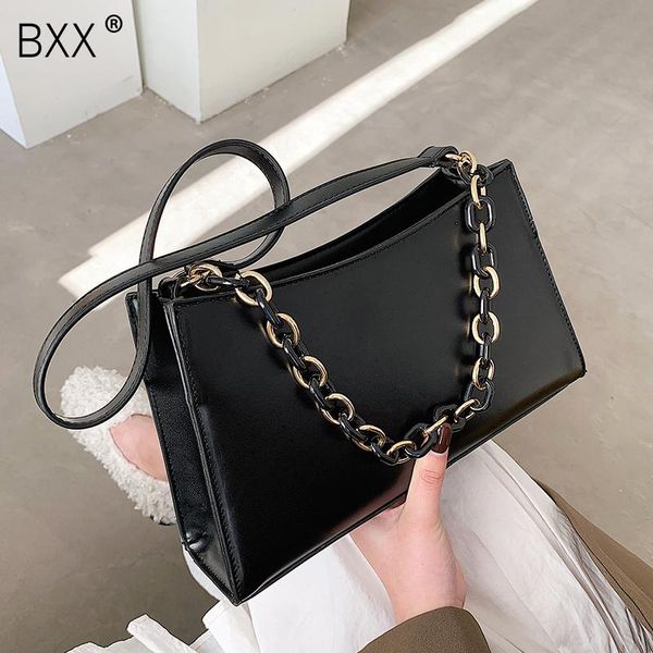 

cross body [bxx] classic designer pu leather crossbody bag 2021 women's handbags and purses chain trend shoulder hp825