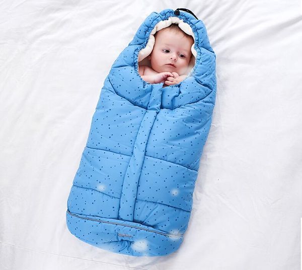 

baby stroller sleeping bag baby autumn and winter thickened anti kicking quilt integrated type going out windproof win