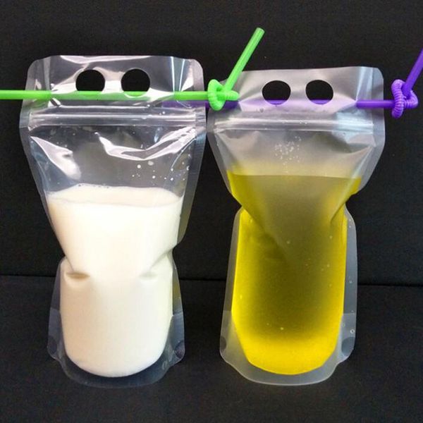 

bag 250ml,750ml,1000ml plastic frosted clear drink pouch packaging for beverage juice milk coffee qw8772