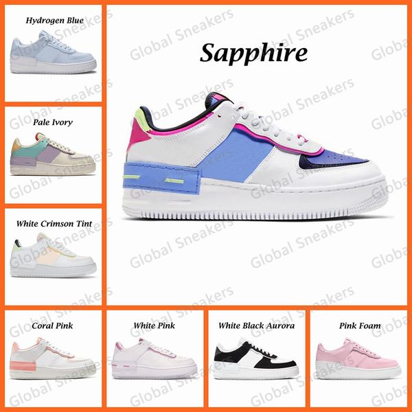 

men women platform shoes shadow sneakers pale ivory triple white pastel black hyper crimson pink mens trainer casual jogging walking