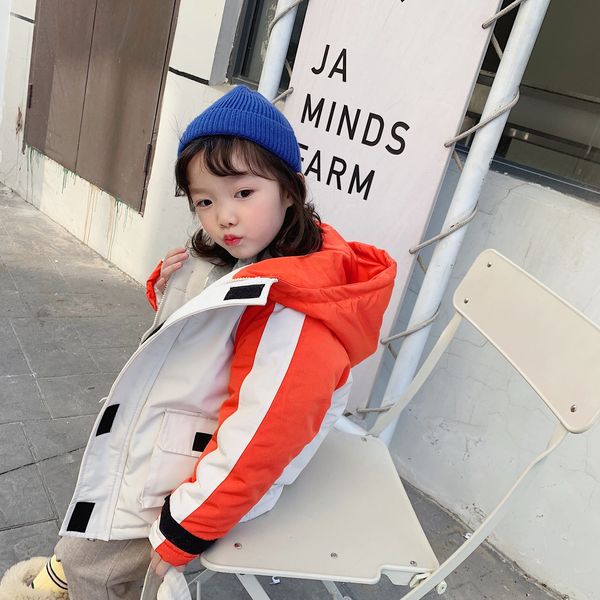 

2020 new winter children's down boys and thickened cotton padded clothes for girls, Blue;gray