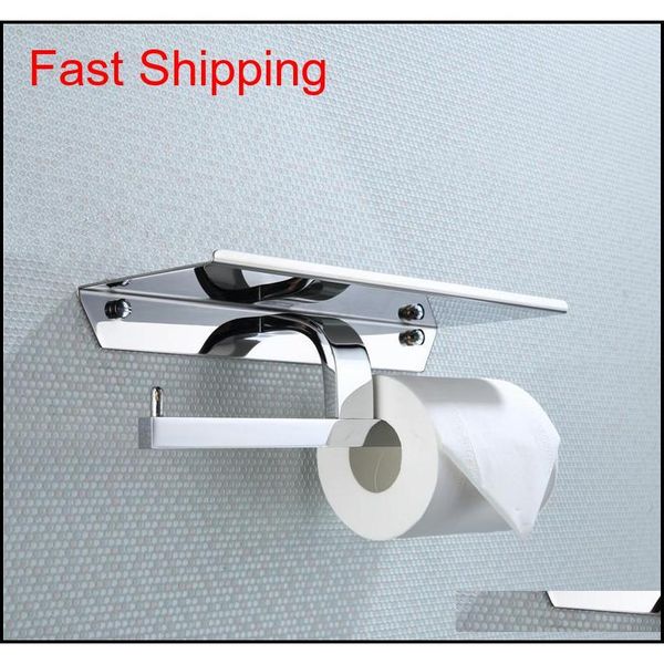 

brass double toilet paper holder box roll holder tissue box wall mounted holder shelf qylpkj packing2010