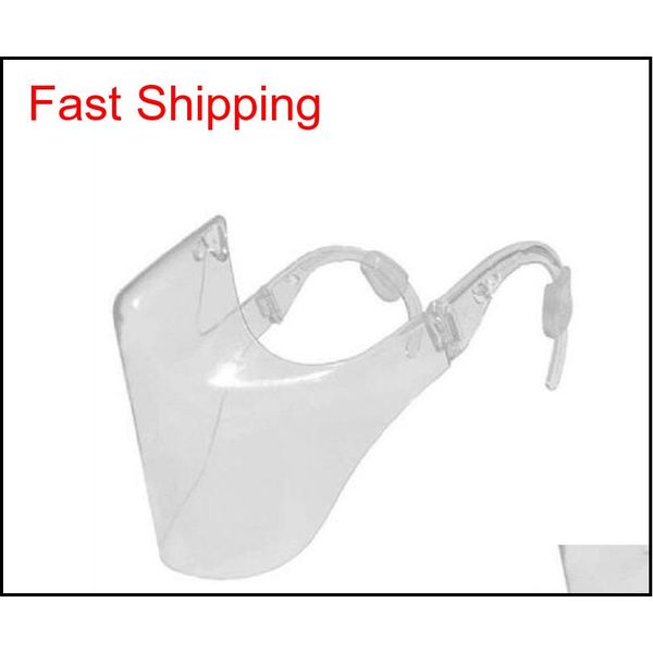 

fast delivery masque máscara 2020 durable cycling mask face shield combine plastic reusable transparent clear face mask bandage exbv9, Black