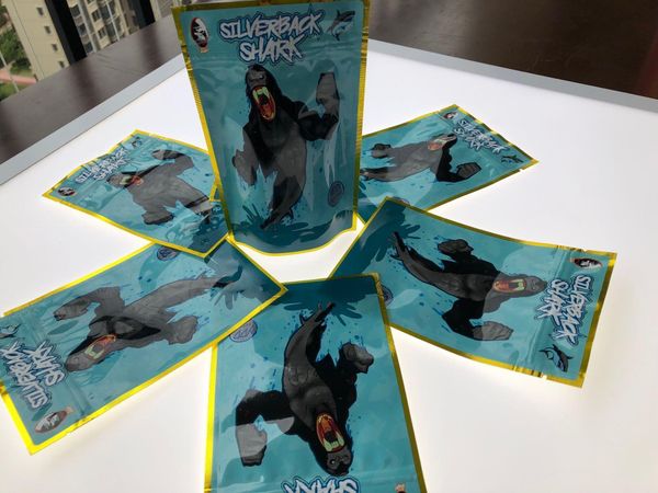 

silverback акула акула хлебобулочных шутки up smell доказательства resealable печенье california sf восьмой 3.5-7g майларовых сумки защита о