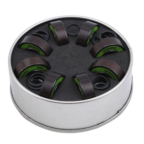 

1set stainless steel green bearings for high performance roller skate scooter skateboard wheel bearings